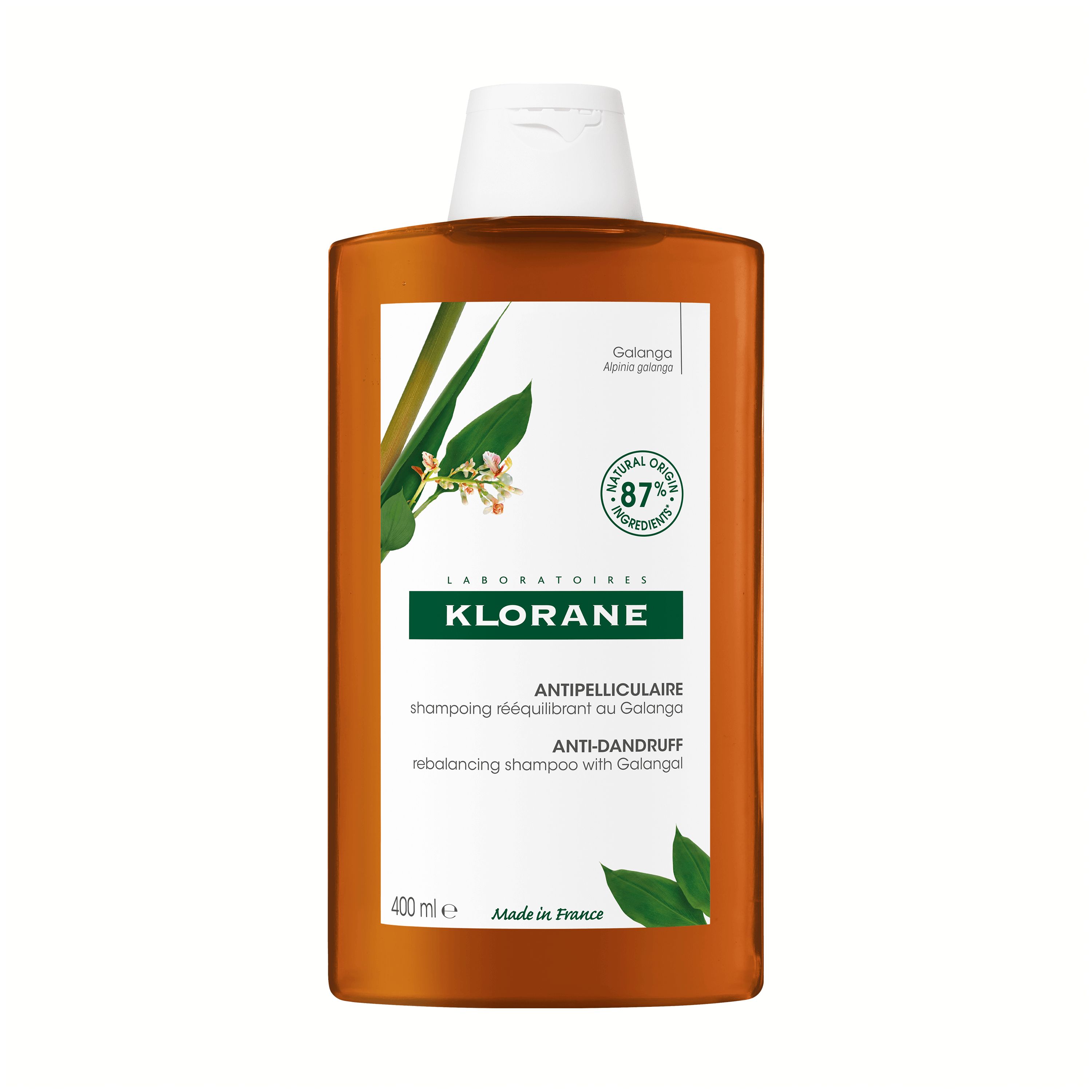 Klorane Balansherstellende Behandelende Antiroosshampoo Galanga 400 ml - Klorane