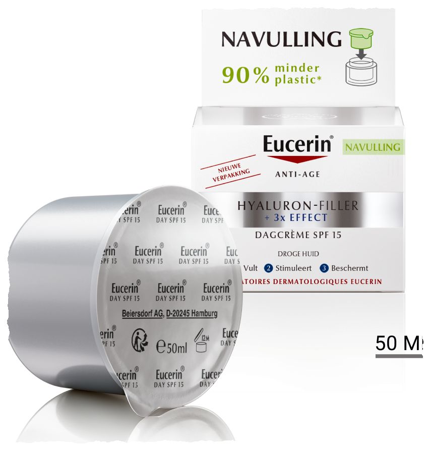Eucerin Hyaluron-Filler +3x Effect Dagverzorging SPF 15 Navulling 50 ml - Eucerin