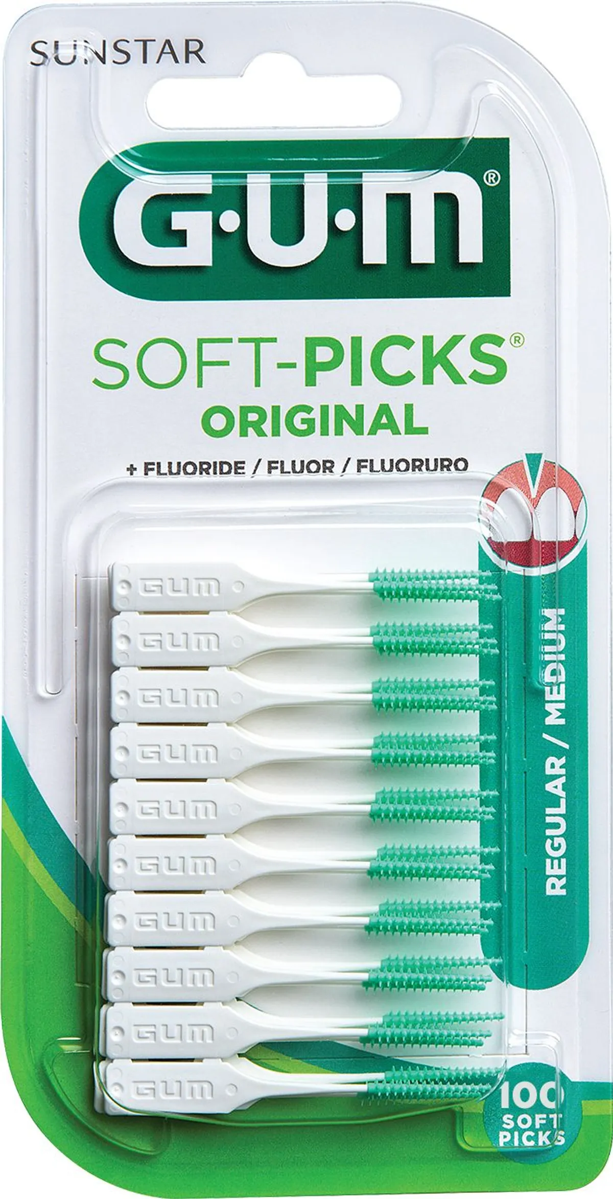 Gum Soft Picks Original Medium 100 Stuks