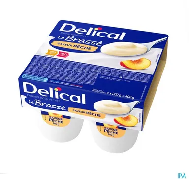 Delical Le Brassé Perzik 4x200 g
