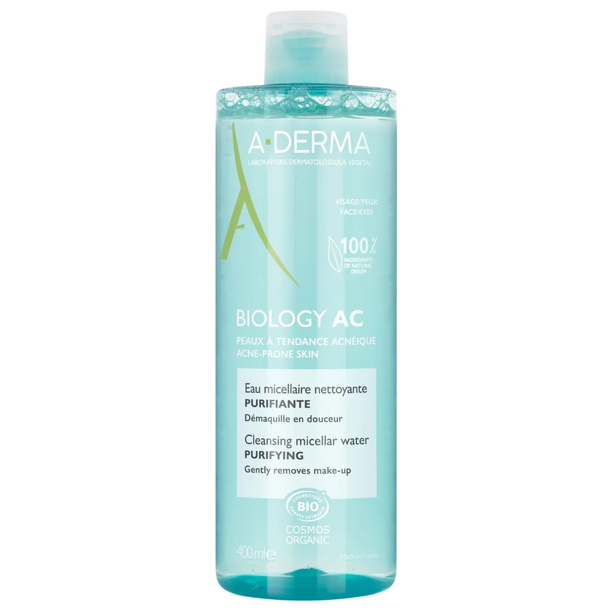 A-Derma Biology Ac Eau Micellaire Nettoyante Purifiante 400Ml