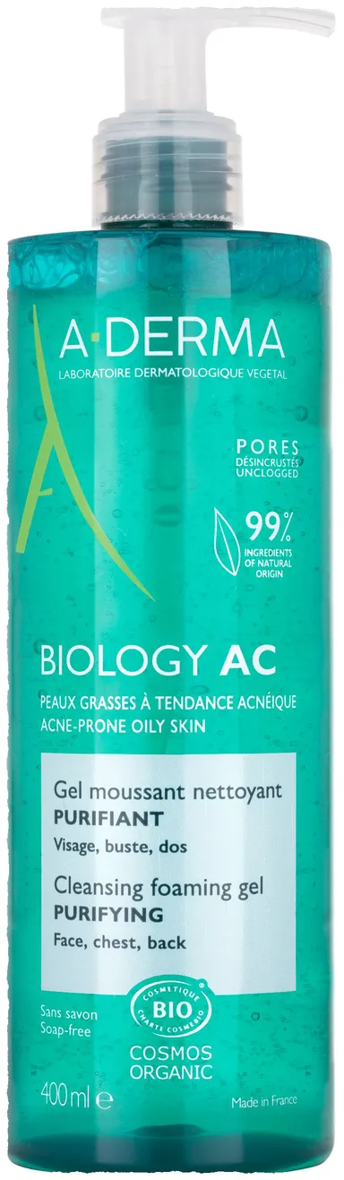 A-Derma Biology Ac Zuiverende Schuimende Reingingsgel 400Ml