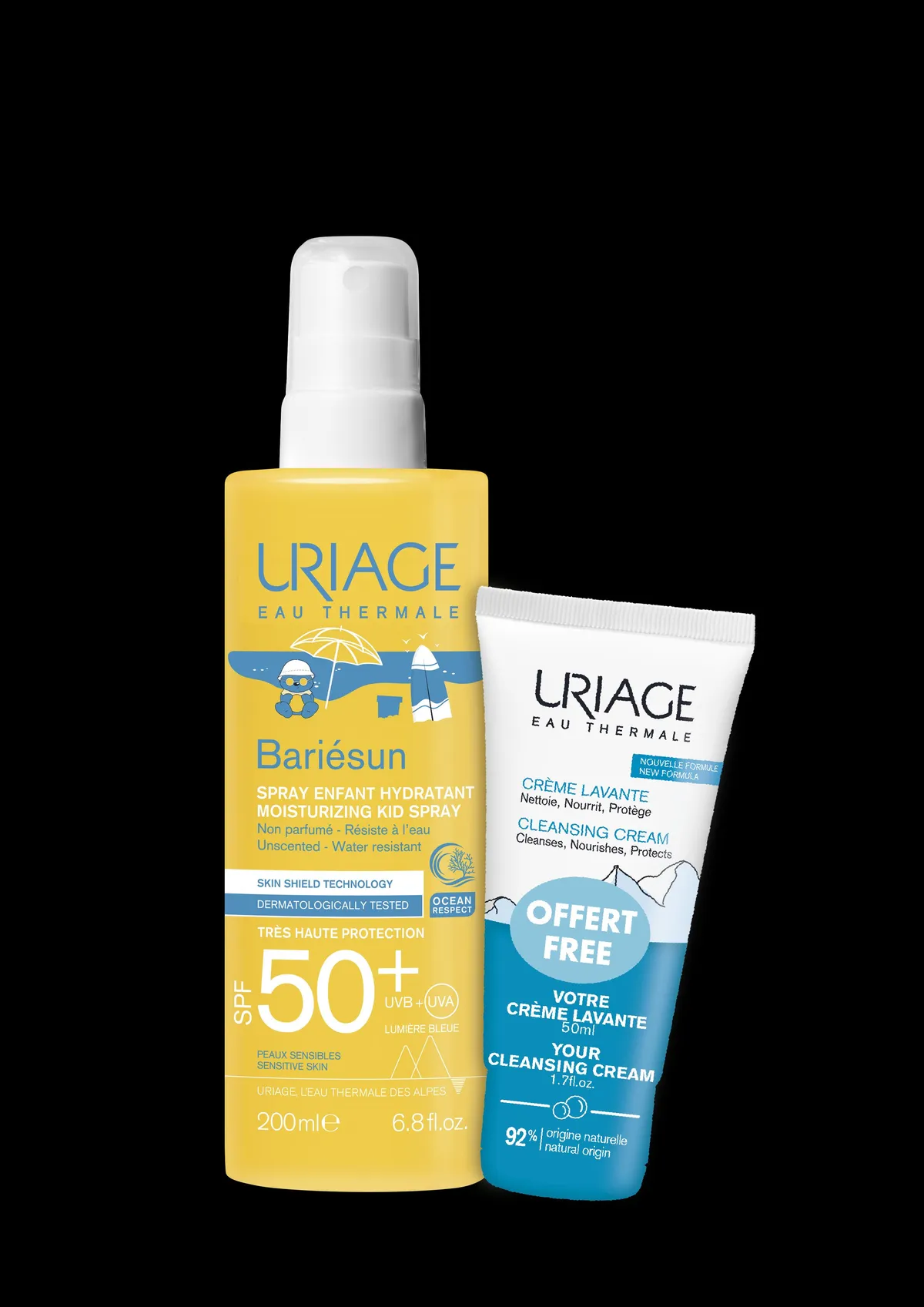 Uriage Bariesun Enfants Spray IP50+ 200ml + Crème Lavante 50ml