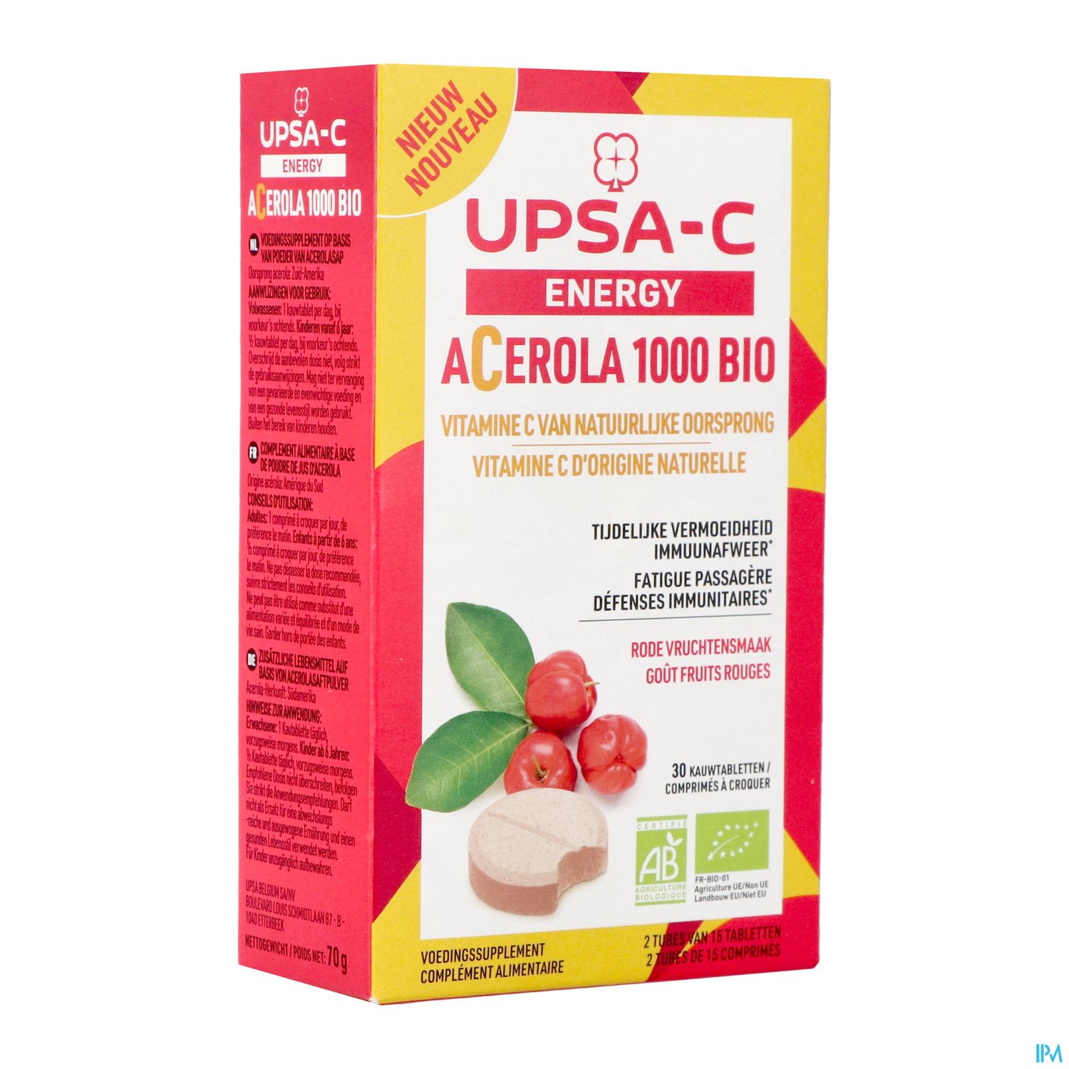 UPSA-C Energy Acerola 1000 mg 30 Tabletten - UPSA