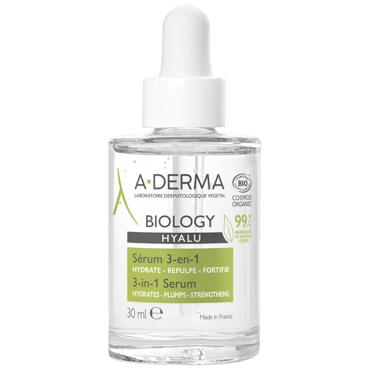 A-Derma Biology Hyalu Serum 3-En-1 30Ml