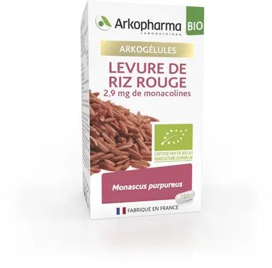 Arkogélules Levure de Riz Rouge Bio 150 Capsules