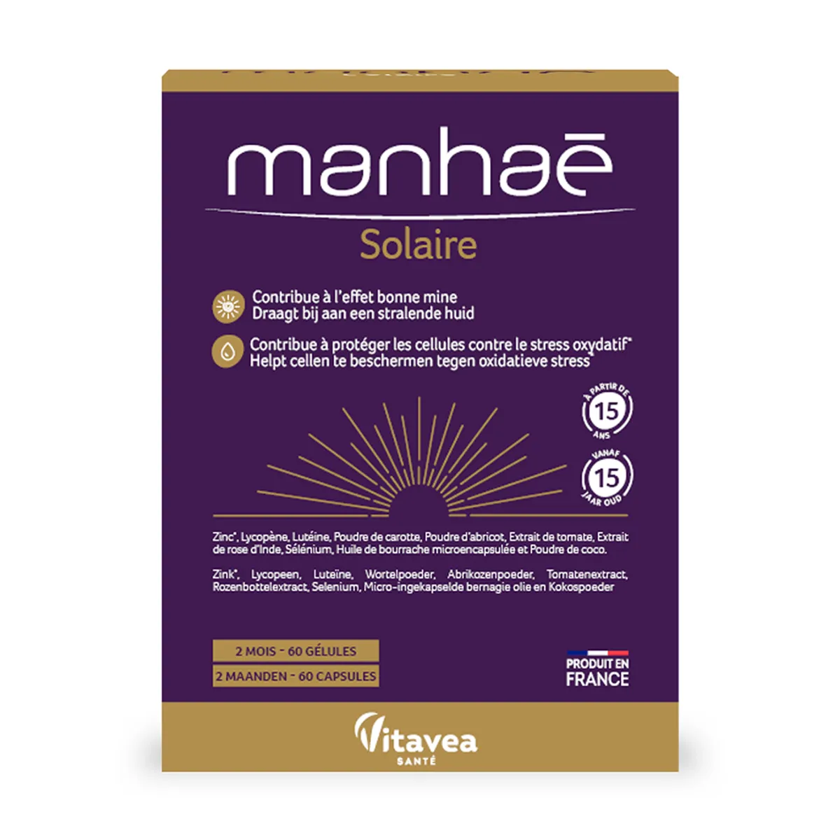 Manhaé Solaire 60 Comprimés