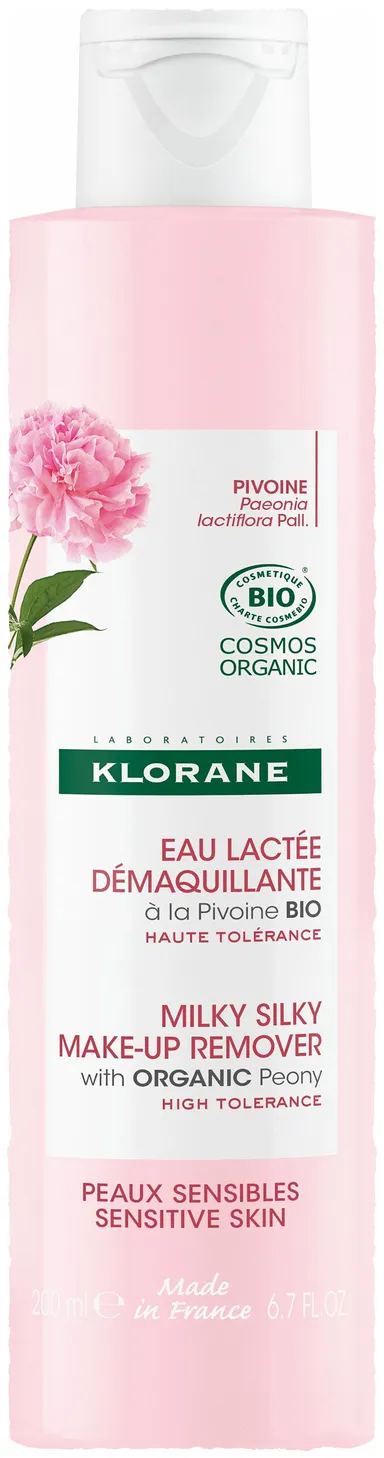 Klorane Eau Lactée Démaquillante Pivoine Bio 200ml