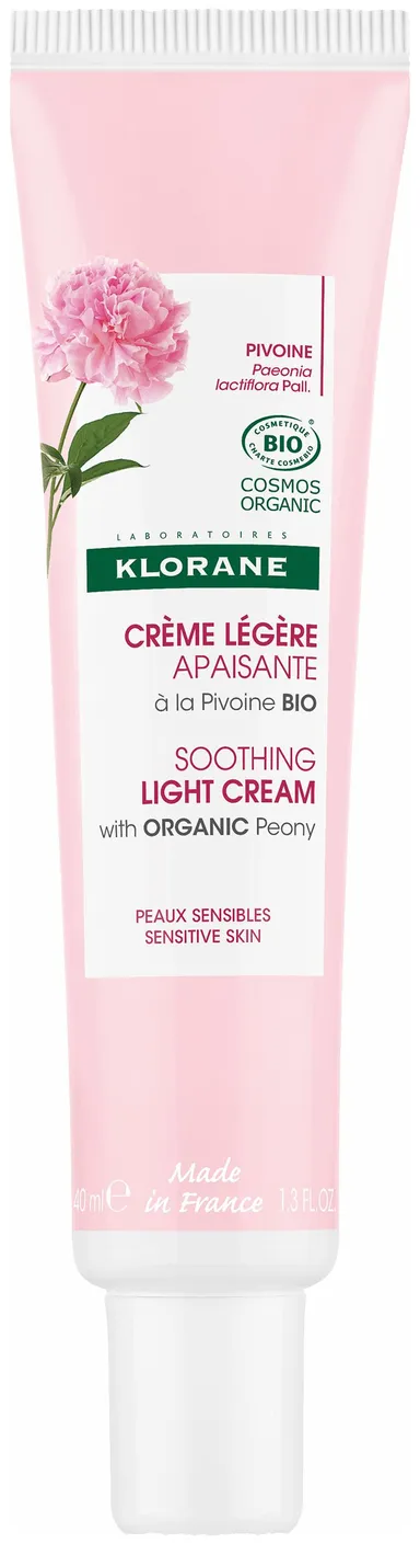 Klorane Lichte Kalmerende Crème Pioenroos Bio 40 ml