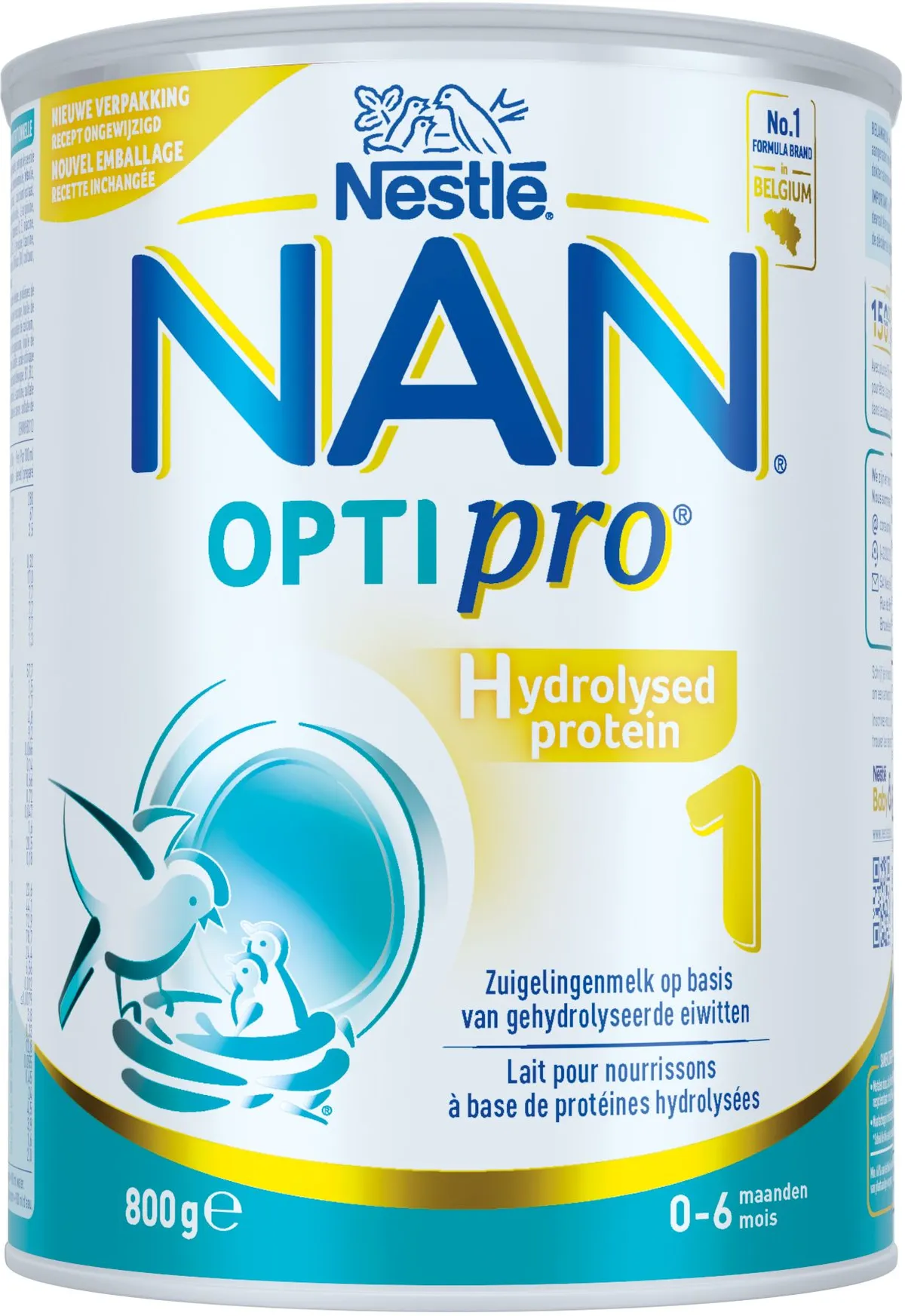 Nestlé NAN Optipro HP 1 Zuigelingenmelk 0-6 maanden 800 g