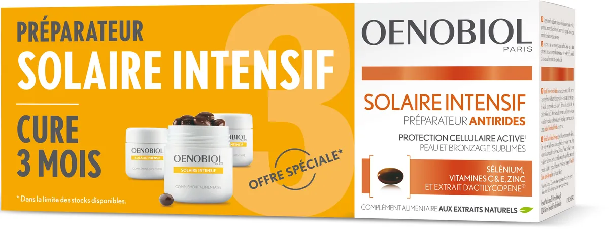 Oenobiol Solaire Intensif Anti Rides 3x30 Capsules