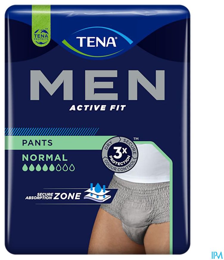 Tena Men Active Fit Pants Normal Grijs S/M 12 Stuks - Tena