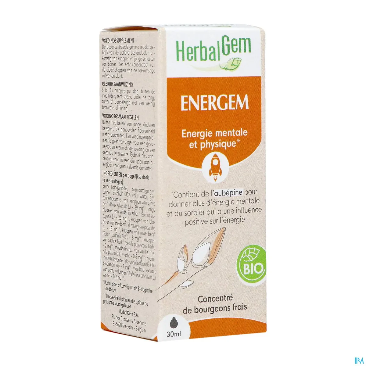 Herbalgem Energem Bio Druppels 30 ml