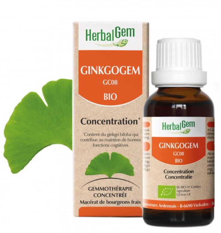Herbalgem Ginkgogem BIO Druppels 30 ml - HerbalGem