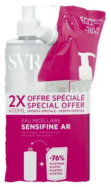 SVR Sensifine AR Eau Micellaire 400ml + Recharge 400ml