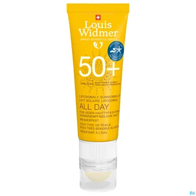 Louis Widmer All Day Crème Solaire IP50+ Avec Soin Lèvres 25ml