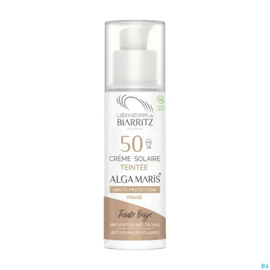 Alga Maris Zonnecrème Getint SPF 50 Beige 50 ml