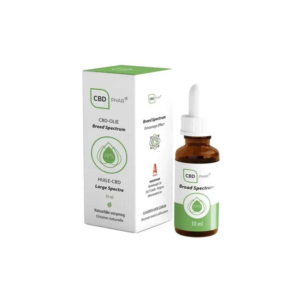 CBD Phar Huile Large Spectre 10% 10ml