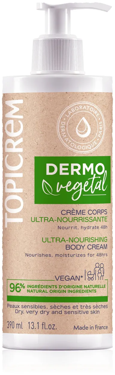 Topicrem Dermovegetal Crème Nourrissante Corps 390ml