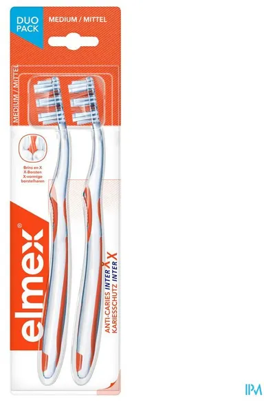 Elmex Brosse À Dents Anti-Caries Medium Duopack
