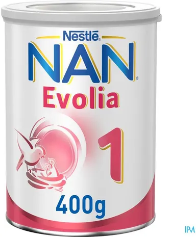 NESTLÉ NAN Evolia 1 Lait pour Nourrissons 0-6 Mois 400g