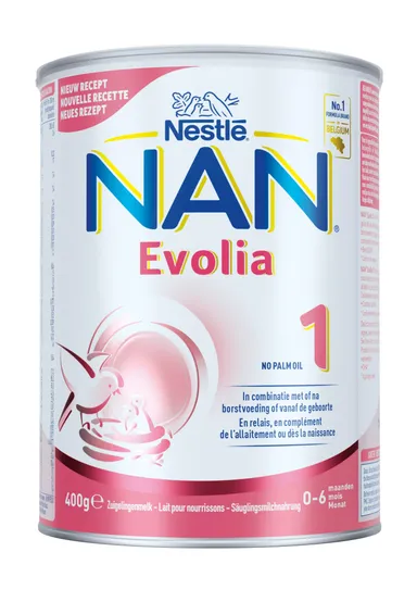 NESTLÉ NAN Evolia 1 Lait pour Nourrissons 0-6 Mois 400g