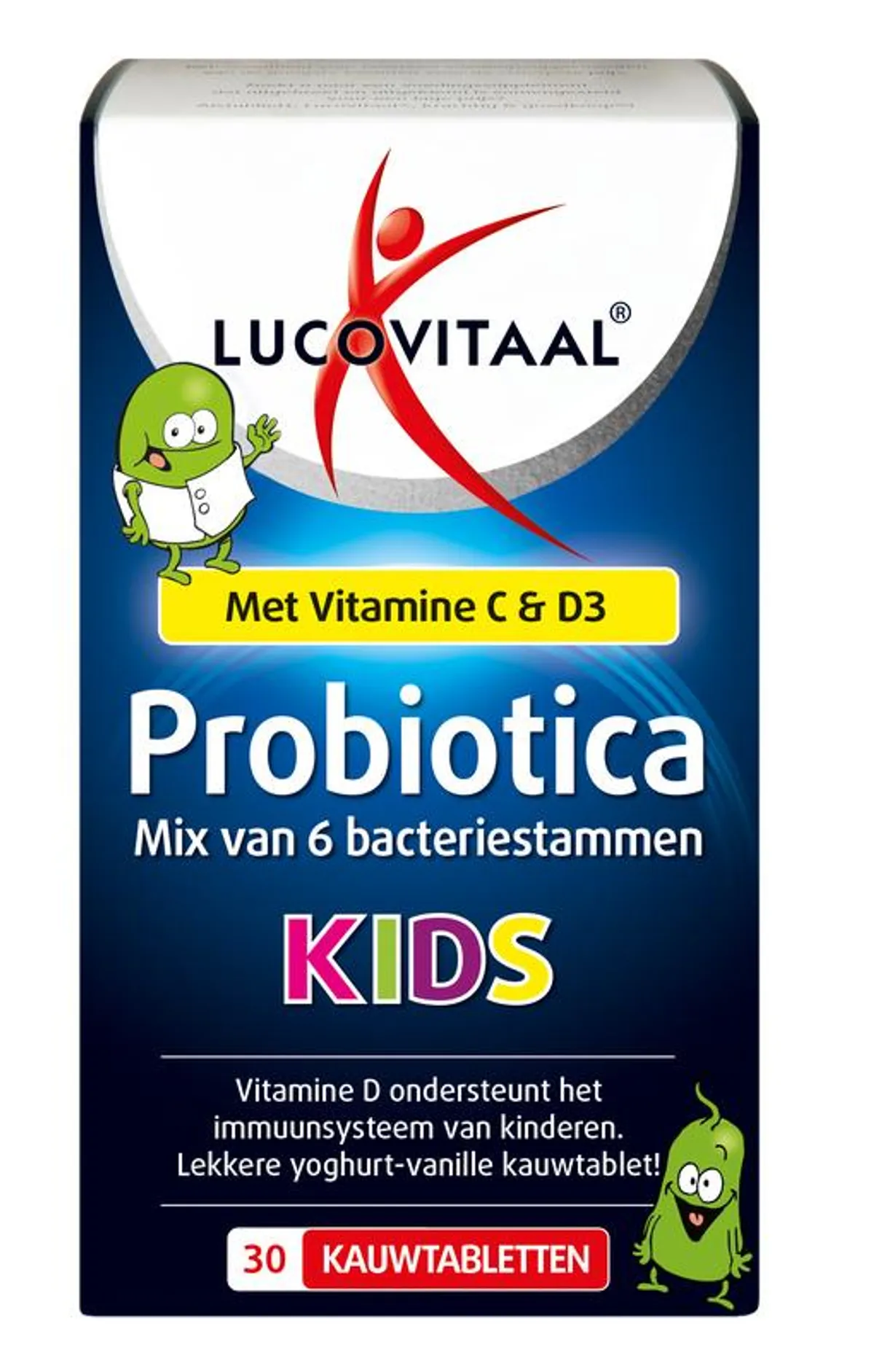 Lucovitaal Probiotica Mix Van 6 Bacteriestammen Kids 30 Kauwtabletten