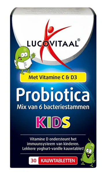 Lucovitaal Probiotica Mix Van 6 Bacteriestammen Kids 30 Kauwtabletten