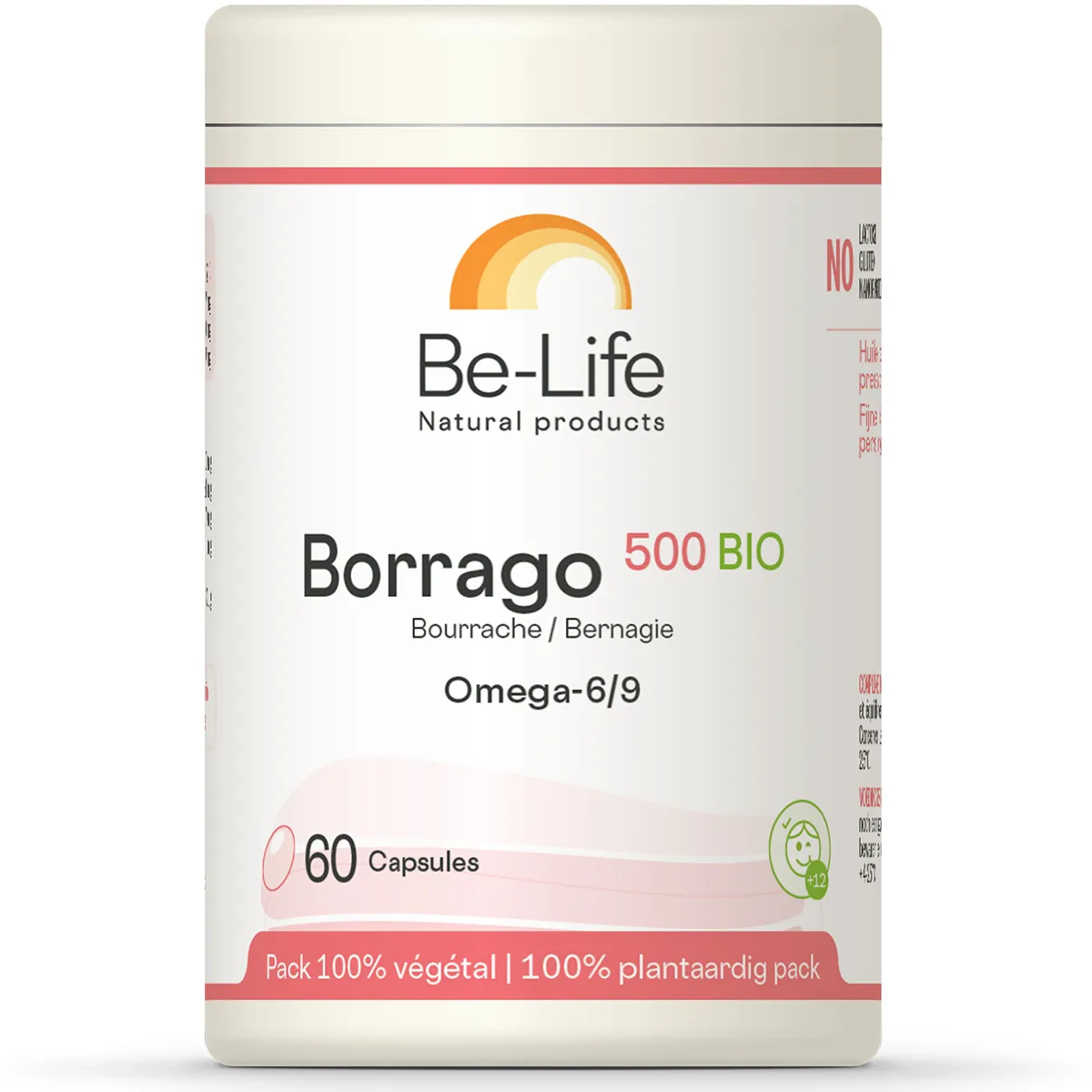 Be-Life Borrago 500 Bio 60 Capsules