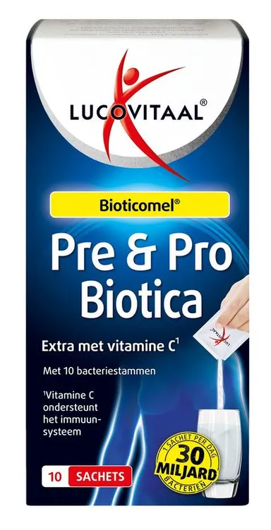 Lucovitaal Bioticomel Pre- & Probiotica 10 Zakjes