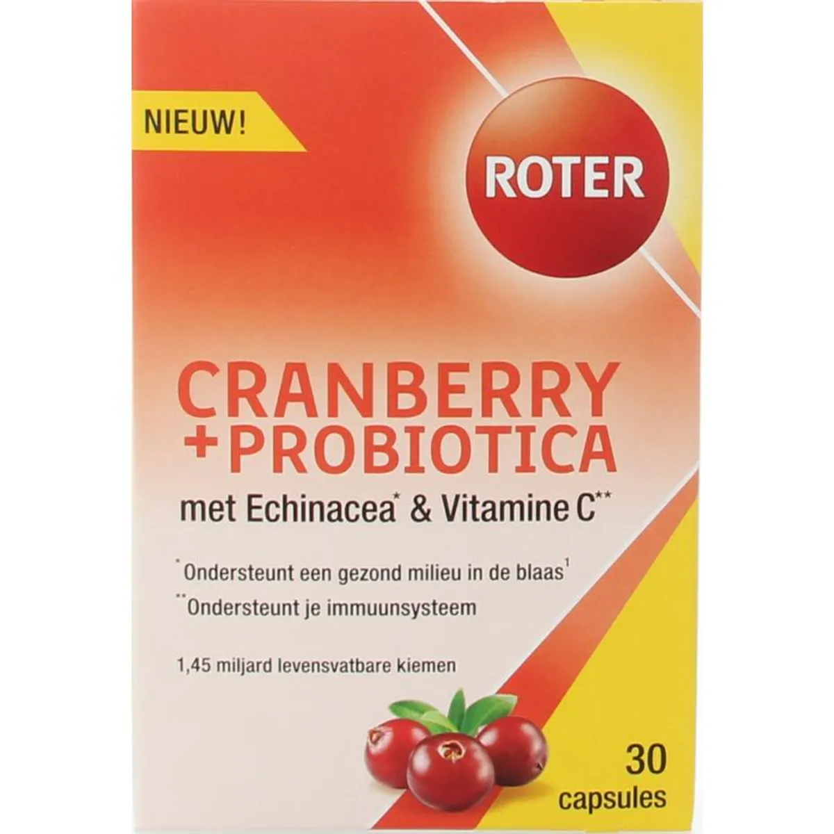 Roter Cranberry + Probiotica 30 Capsules