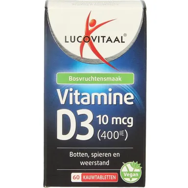 Lucovitaal Vitamine D3 60 Kauwtabletten