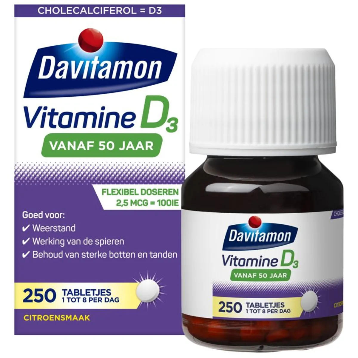 Davitamon Vitamine D3 Vanaf 50 Jaar 250 Tabletten