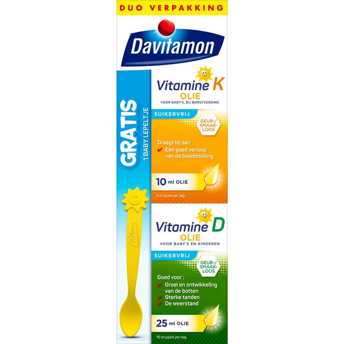 Davitamon Baby Vitamine D & K 25 mcg voor Baby’s 35 ml