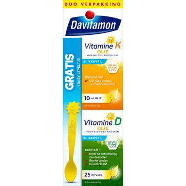 Davitamon Baby Vitamine D & K 25 mcg voor Baby’s 35 ml