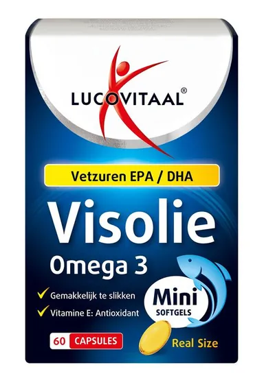Lucovitaal Visolie Omega 3 Mini 60 Capsules