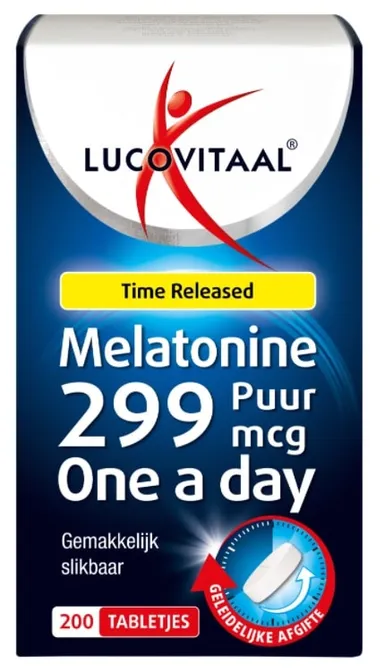Lucovitaal Melatonine Time Released 299 mcg 200 Tabletten