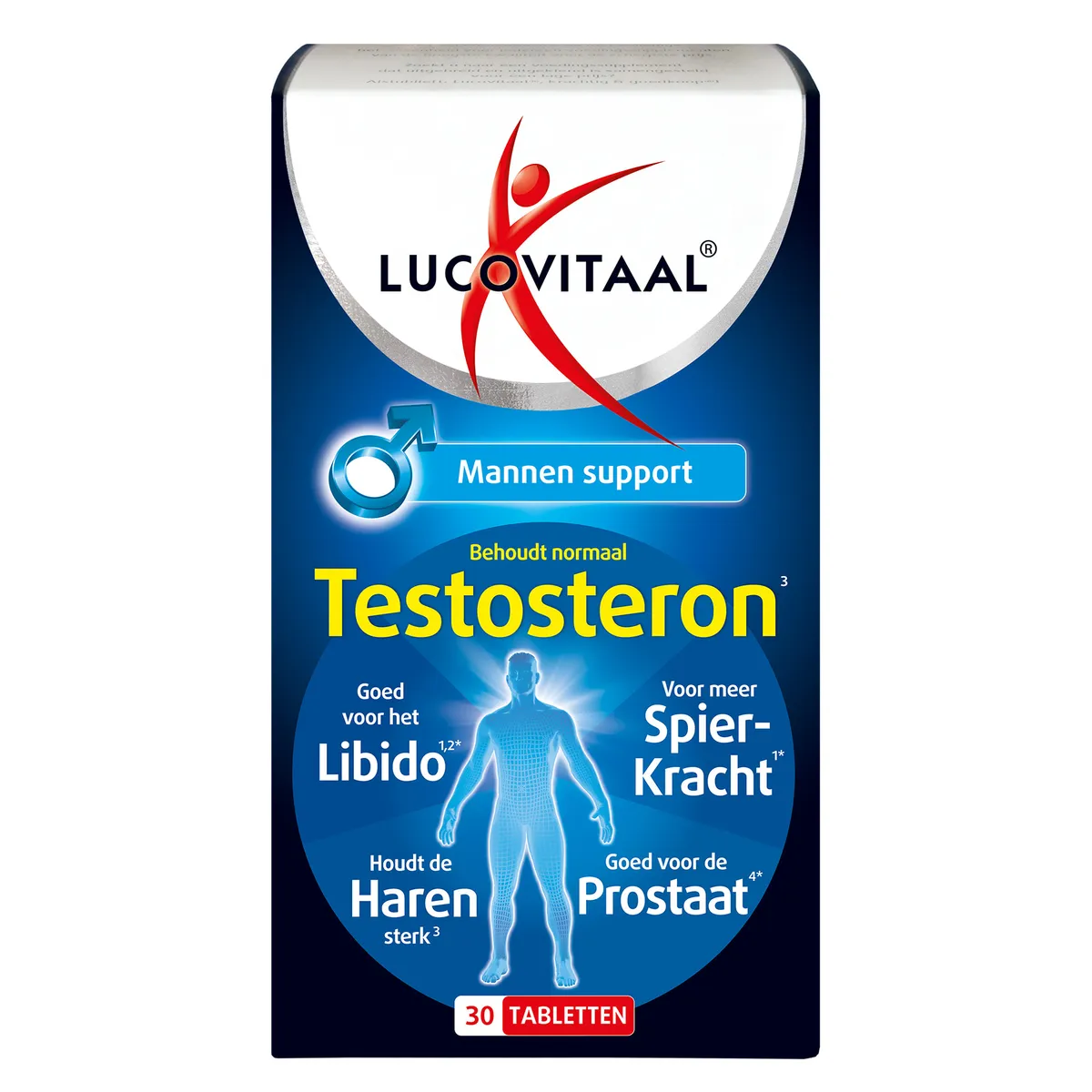 Lucovitaal Testosteron Mannen Support 30 Tabletten