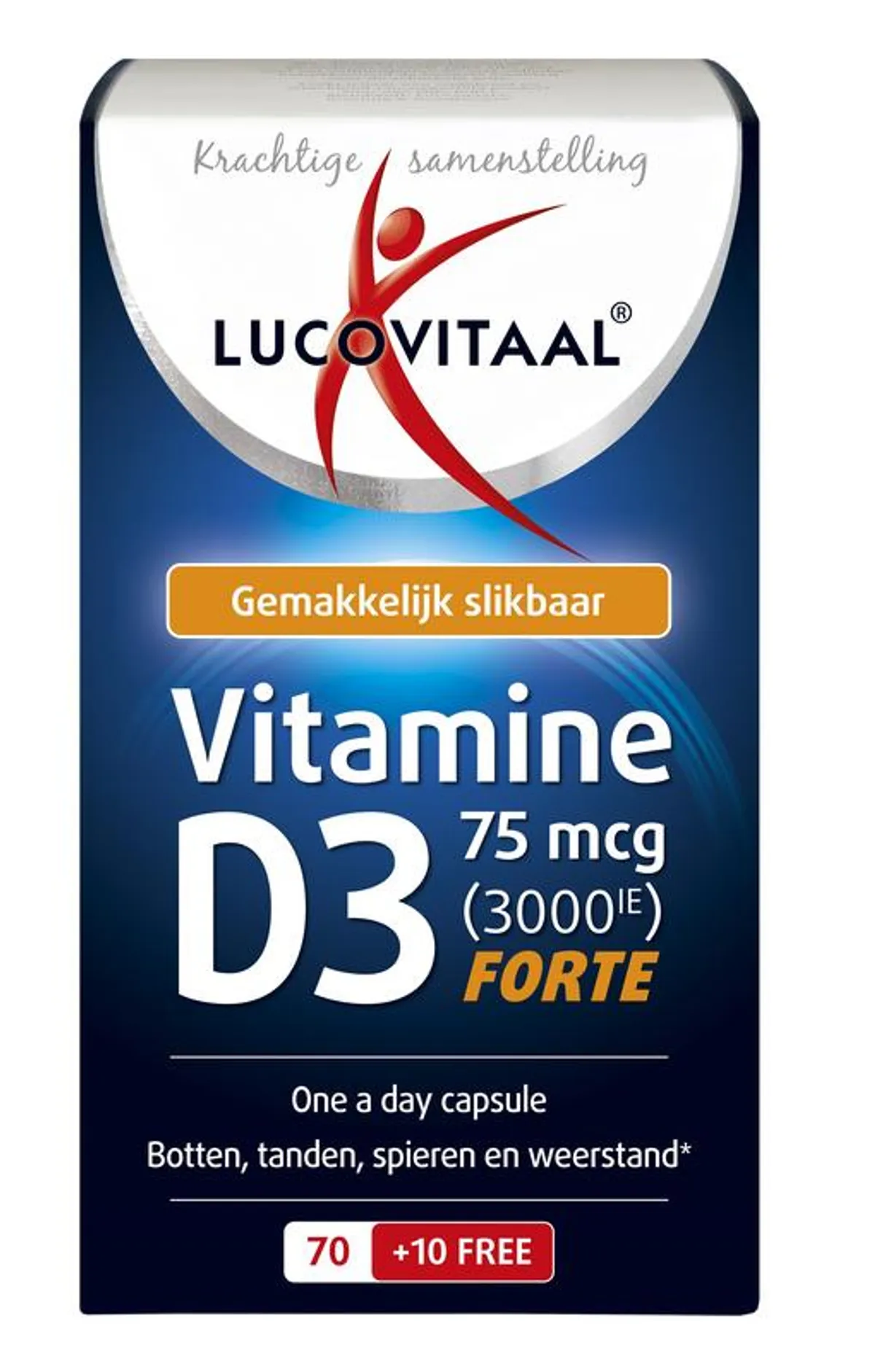 Lucovitaal Vitamine D3 75 mcg Forte 80 Capsules