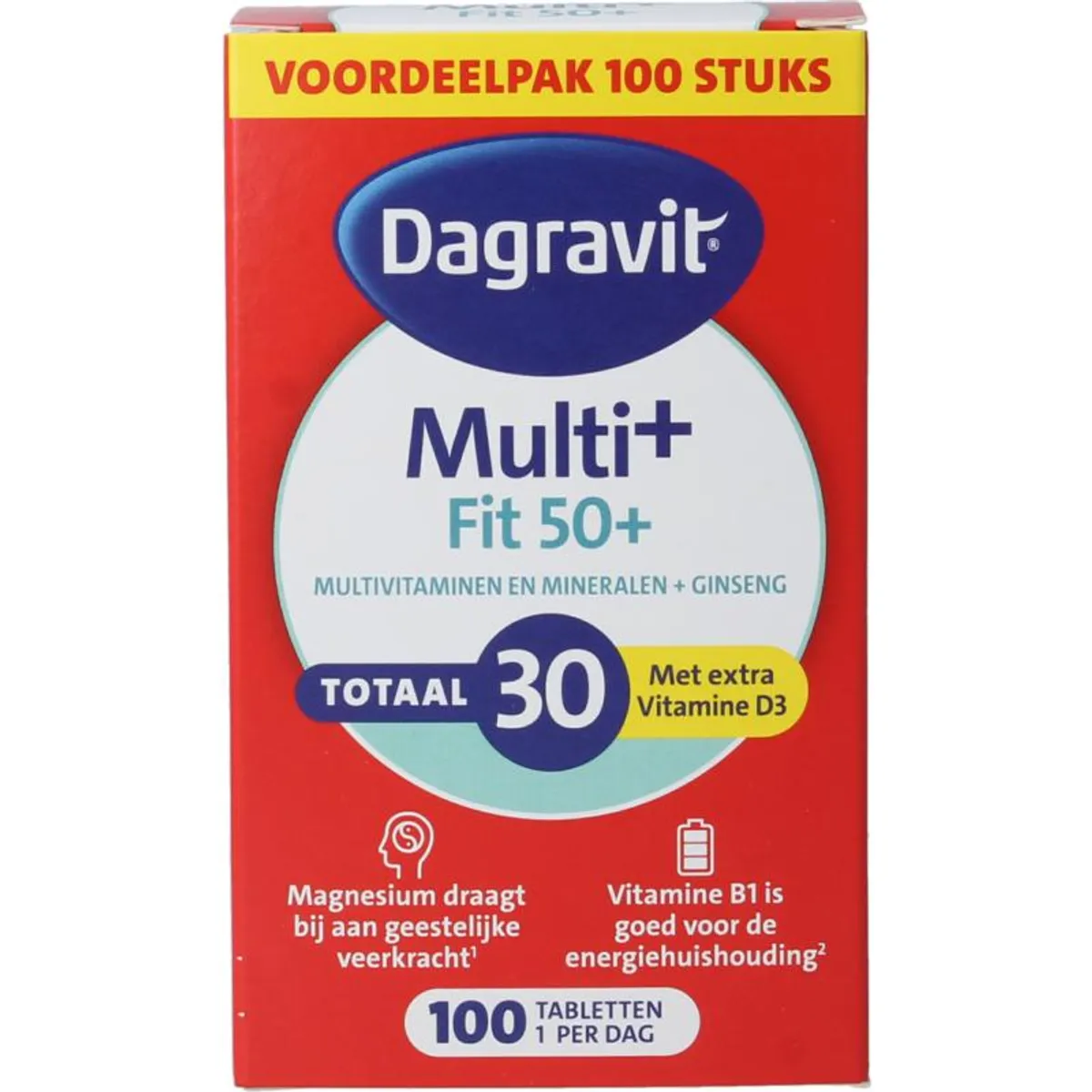 Dagravit Totaal 30 Vitaal 50+ 100 Tabletten