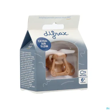 Difrax Fopspeen Natural +6m Caramel