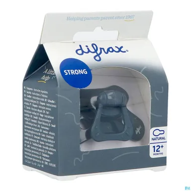 Difrax Sucette Natural +12 Blackberry