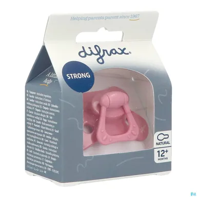 Difrax Fopspeen Natural +12 Raspberry