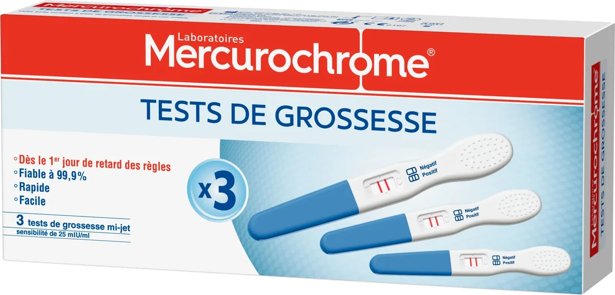 Mercurochrome Zwangerschapstest 3 Stuks