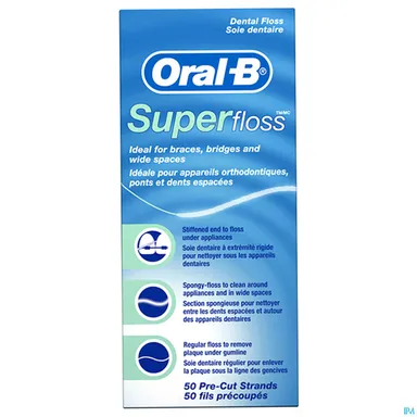 Oral-B SuperFloss Menthe 50m