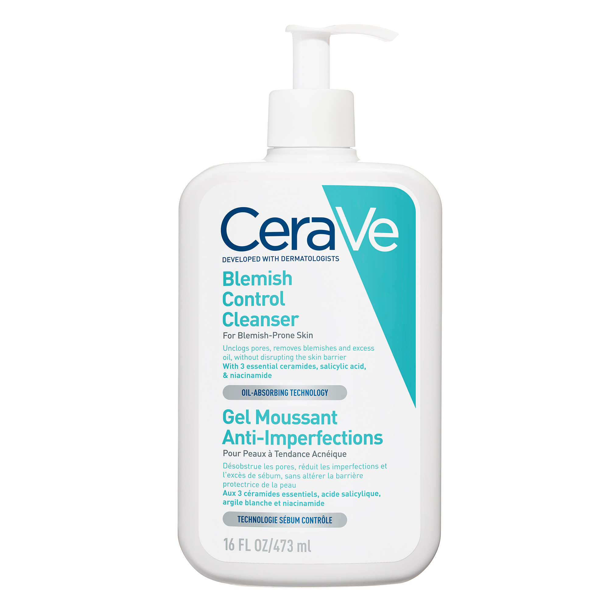 Cerave Gel Nettoyant Anti Imperfections 473 Ml Exfoliant Gommage cerave-gel-nettoyant-anti-imperfections-473-ml-exfoliant-gommage