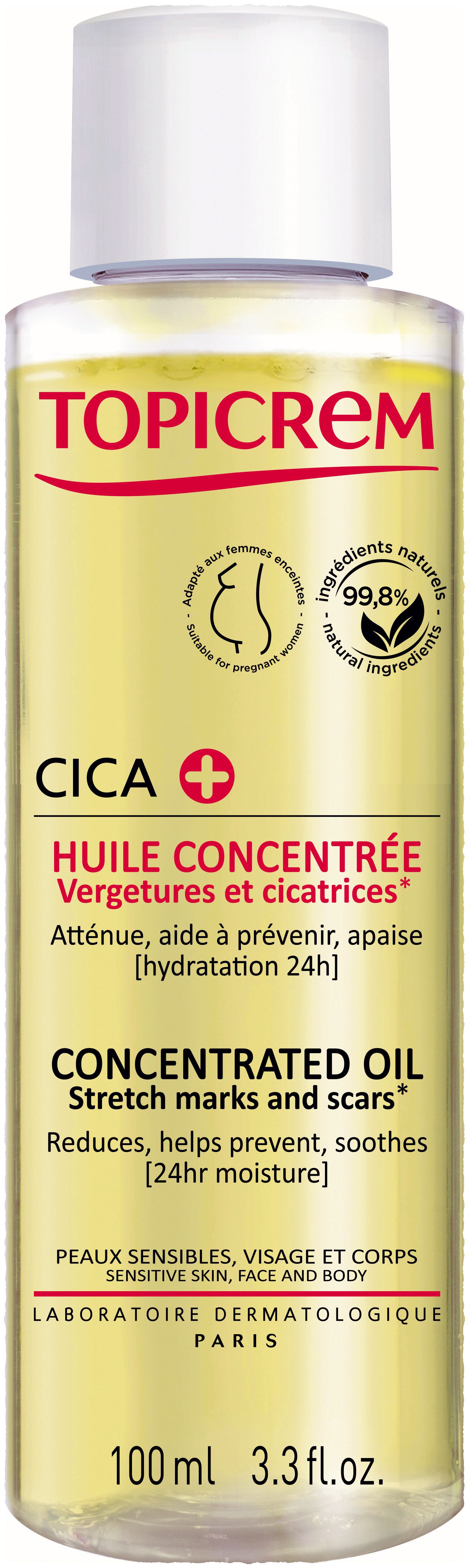 Topicrem CICA Olieconcentraat Striemen en Littekens 100 ml