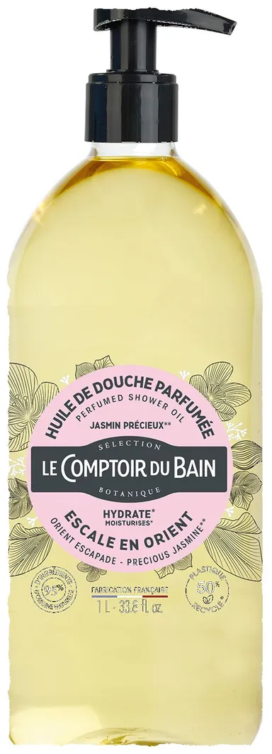 Le Comptoir Du Bain Huile de Douche Parfumée Jasmin Précieux 1L