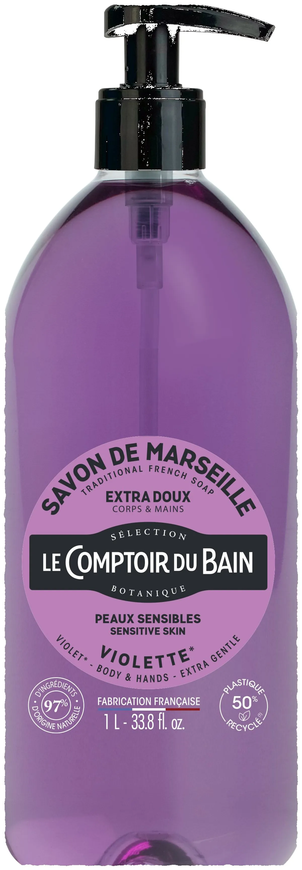 Le Comptoir du Bain Vloeibare Marseillezeep Viooltjes 1 l