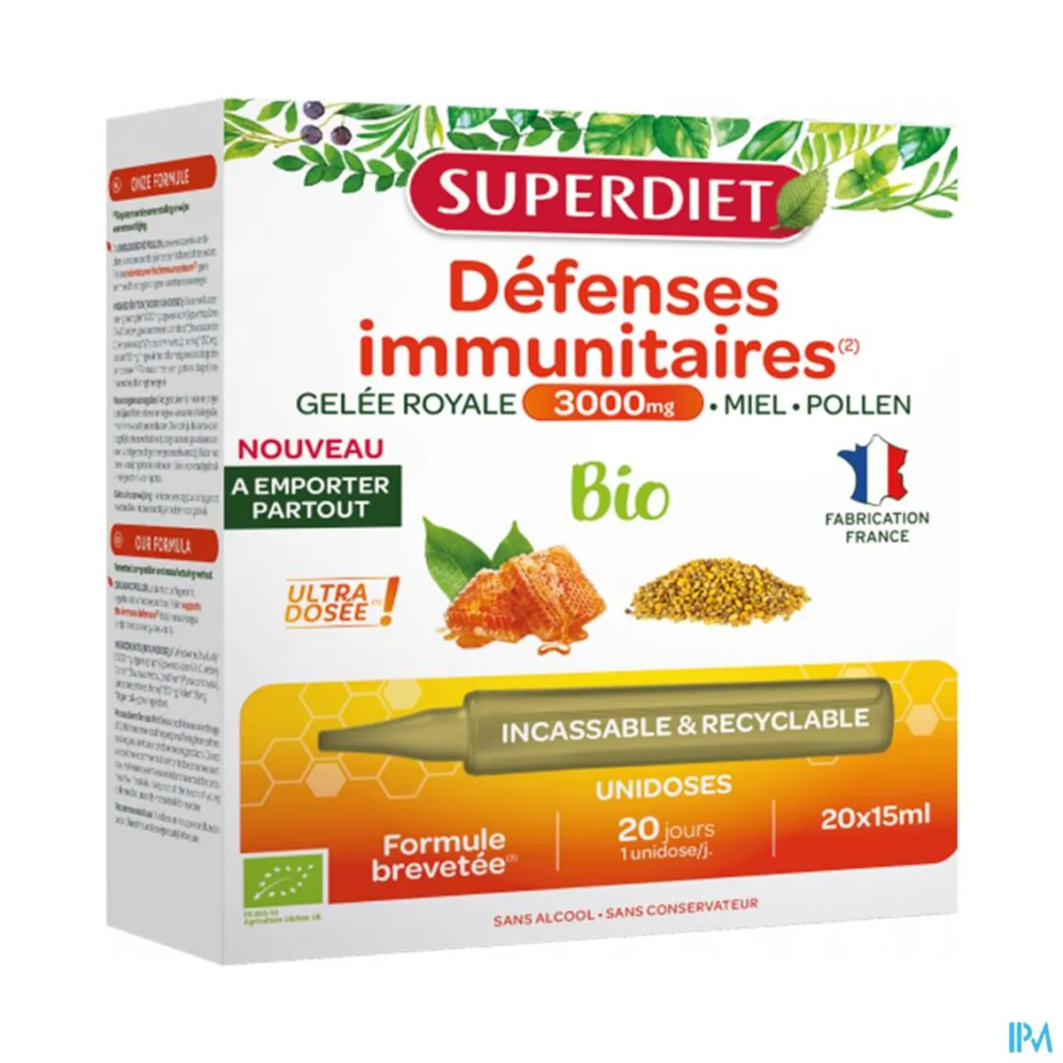 SuperDiet Défenses Immunitaires Bio 20x15ml